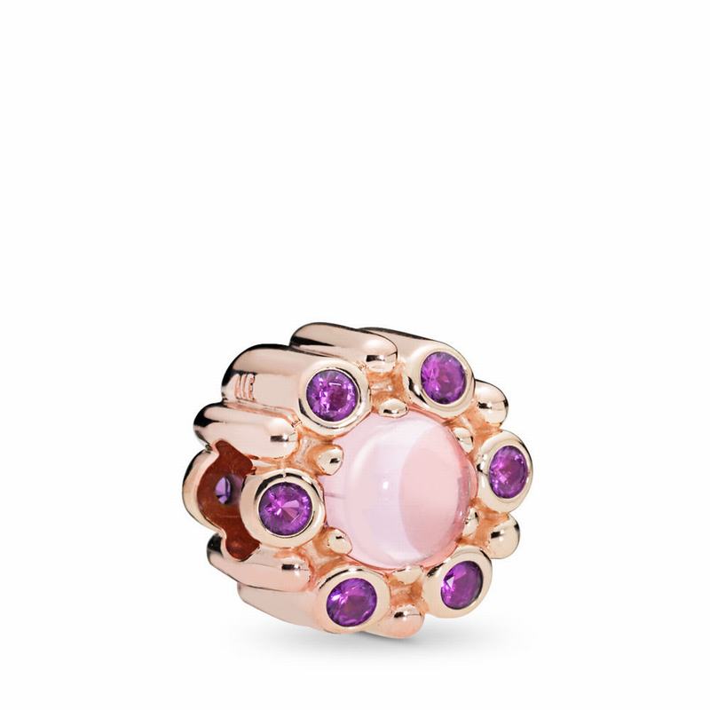 Talismane Pandora Rose™ Heraldic Radiance Roz/Violet (7e4anMgt)